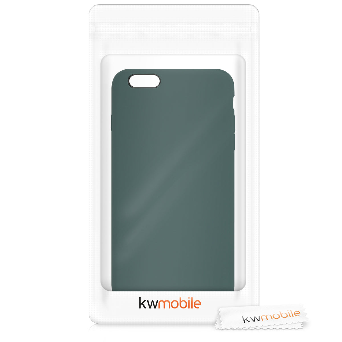 kwmobile Phone Case for Apple iPhone 6 Plus / 6S Plus Case - Silicone Case - Wireless Charging - Protective Cover