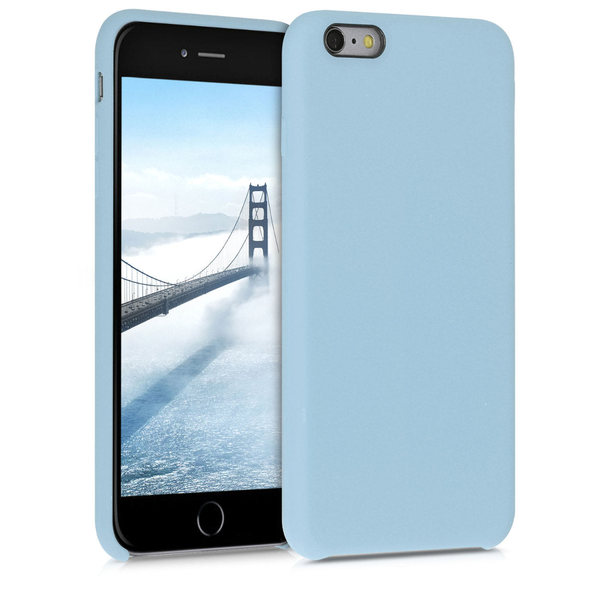 kwmobile Phone Case for Apple iPhone 6 Plus / 6S Plus Case - Silicone Case - Wireless Charging - Protective Cover
