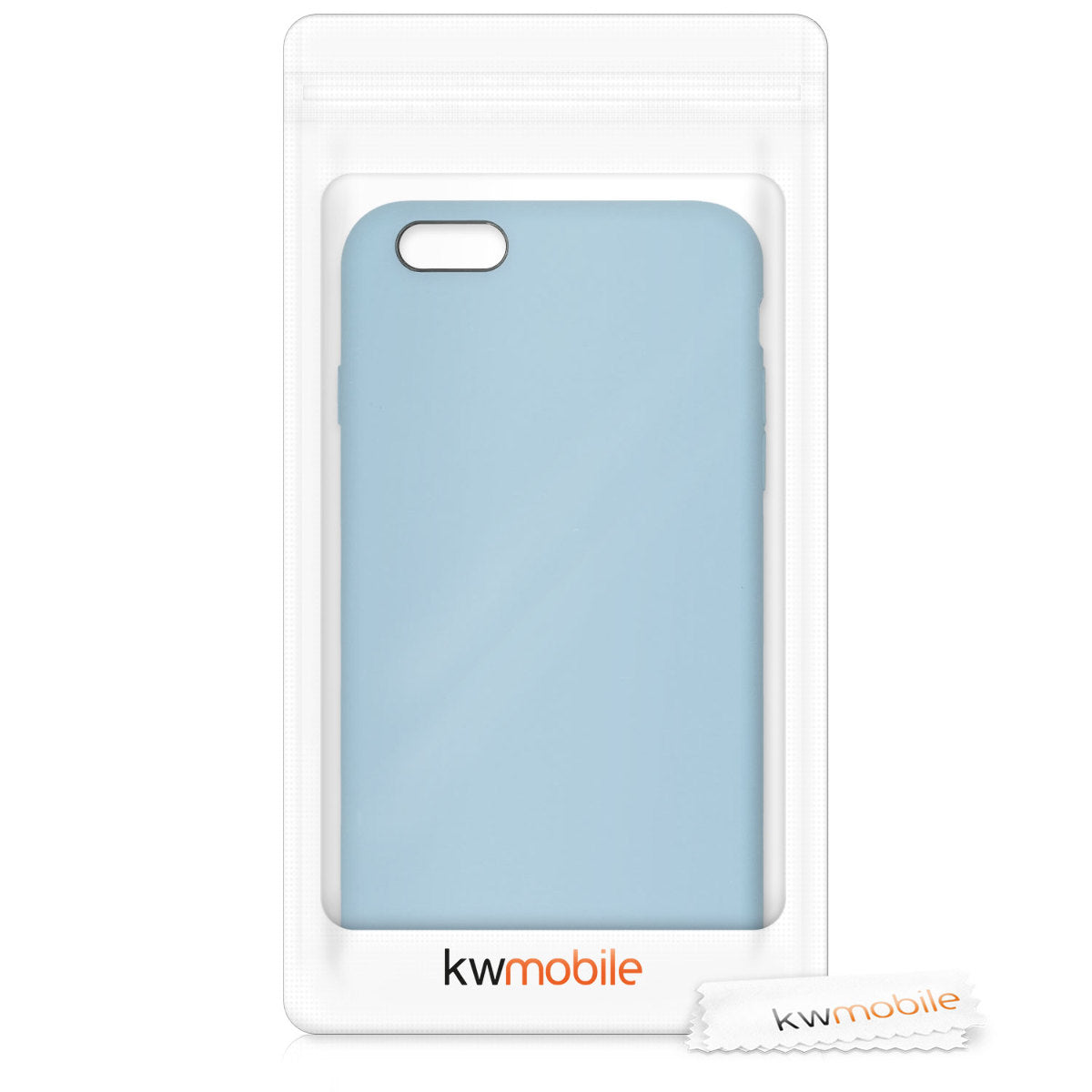 kwmobile Phone Case for Apple iPhone 6 Plus / 6S Plus Case - Silicone Case - Wireless Charging - Protective Cover