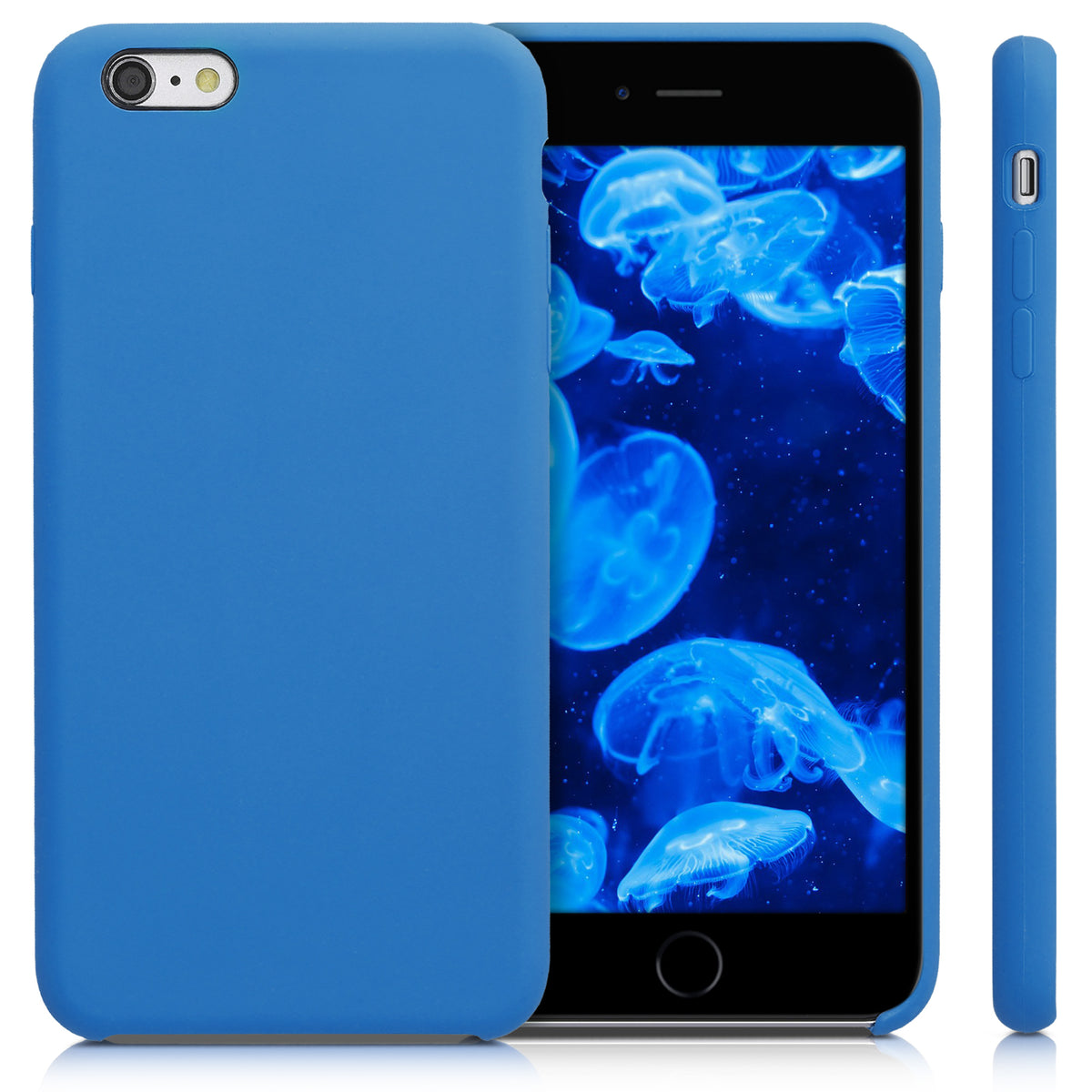 kwmobile Phone Case for Apple iPhone 6 Plus / 6S Plus Case - Silicone Case - Wireless Charging - Protective Cover