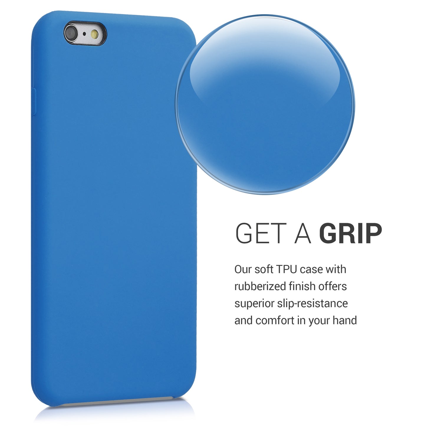 kwmobile Phone Case for Apple iPhone 6 Plus / 6S Plus Case - Silicone Case - Wireless Charging - Protective Cover