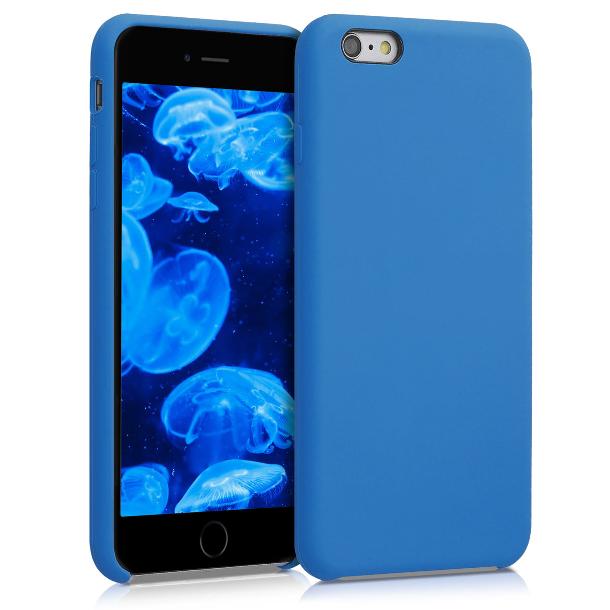 kwmobile Phone Case for Apple iPhone 6 Plus / 6S Plus Case - Silicone Case - Wireless Charging - Protective Cover