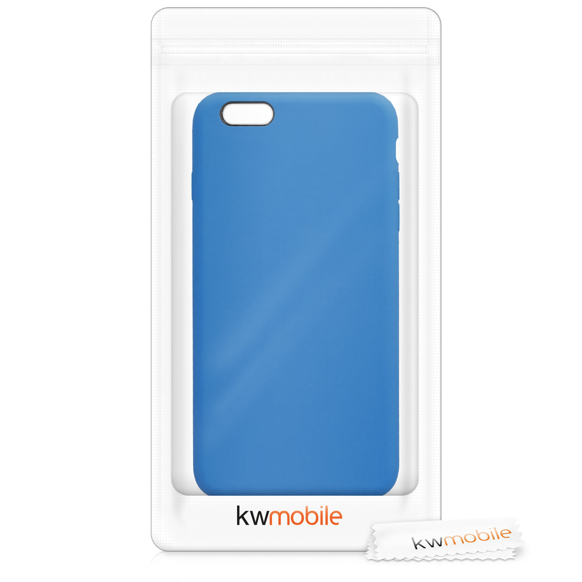 kwmobile Phone Case for Apple iPhone 6 Plus / 6S Plus Case - Silicone Case - Wireless Charging - Protective Cover