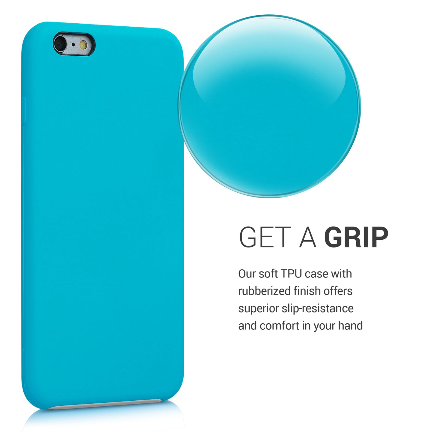 kwmobile Phone Case for Apple iPhone 6 Plus / 6S Plus Case - Silicone Case - Wireless Charging - Protective Cover