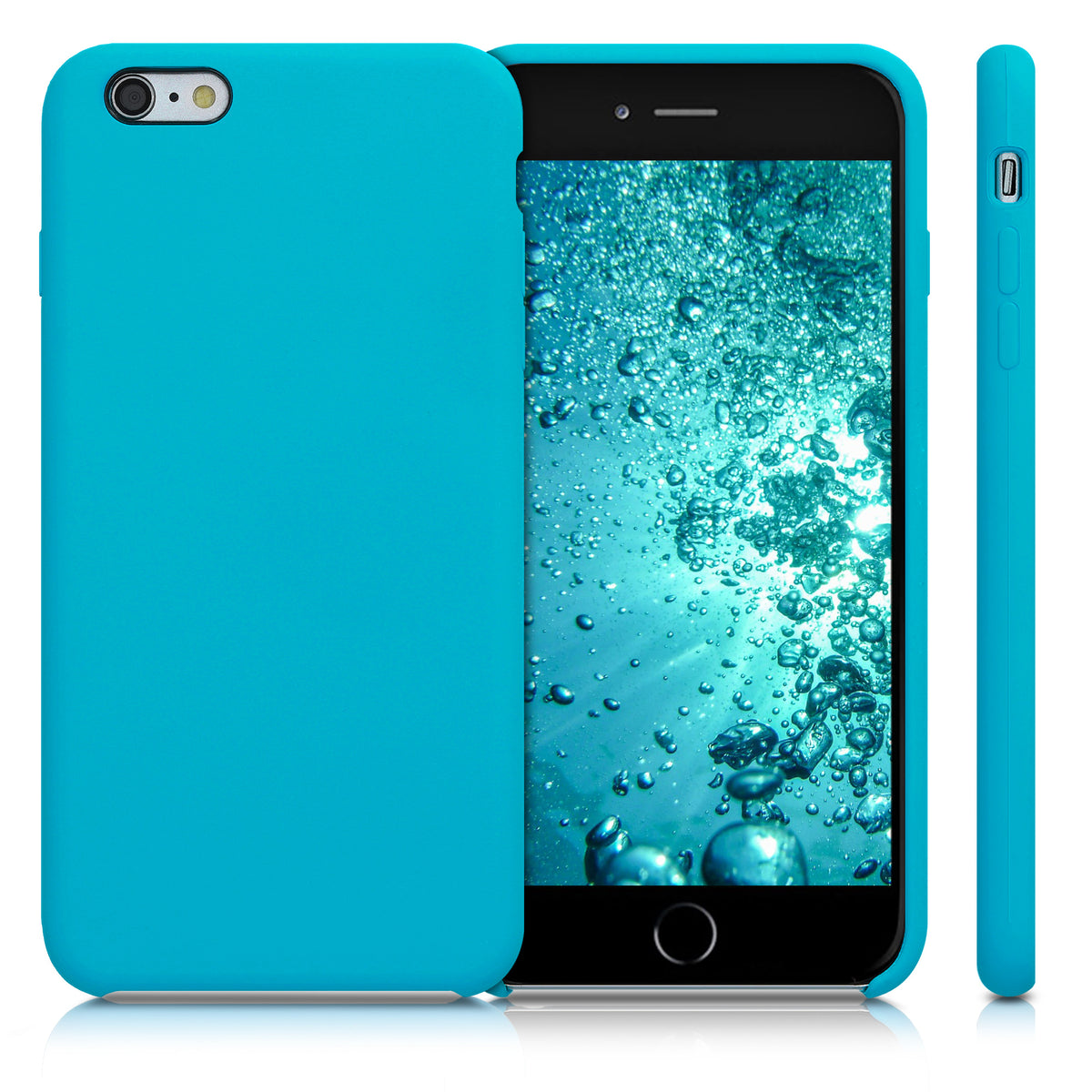 kwmobile Phone Case for Apple iPhone 6 Plus / 6S Plus Case - Silicone Case - Wireless Charging - Protective Cover