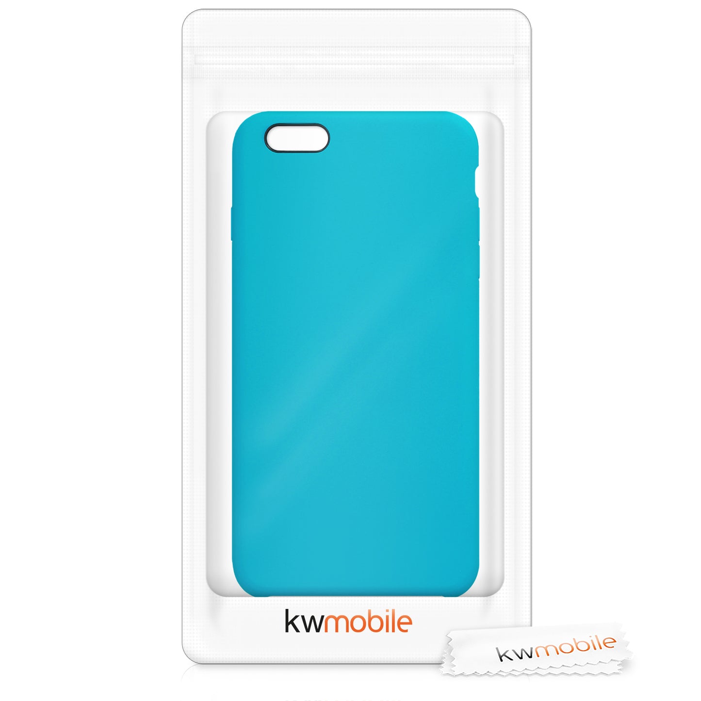kwmobile Phone Case for Apple iPhone 6 Plus / 6S Plus Case - Silicone Case - Wireless Charging - Protective Cover