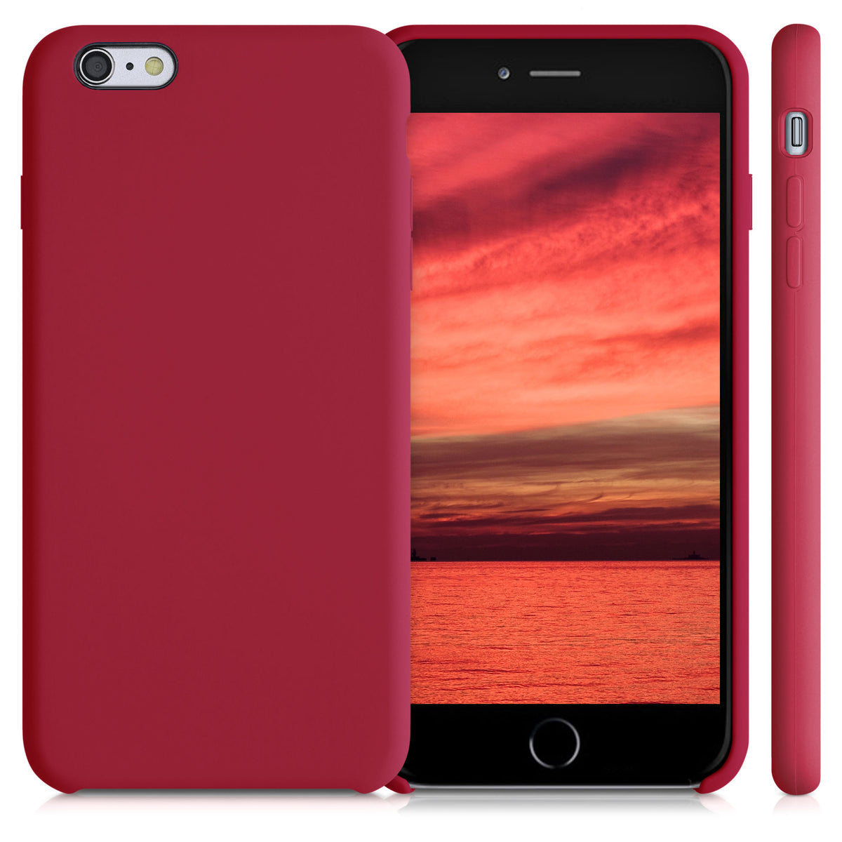 kwmobile Phone Case for Apple iPhone 6 Plus / 6S Plus Case - Silicone Case - Wireless Charging - Protective Cover