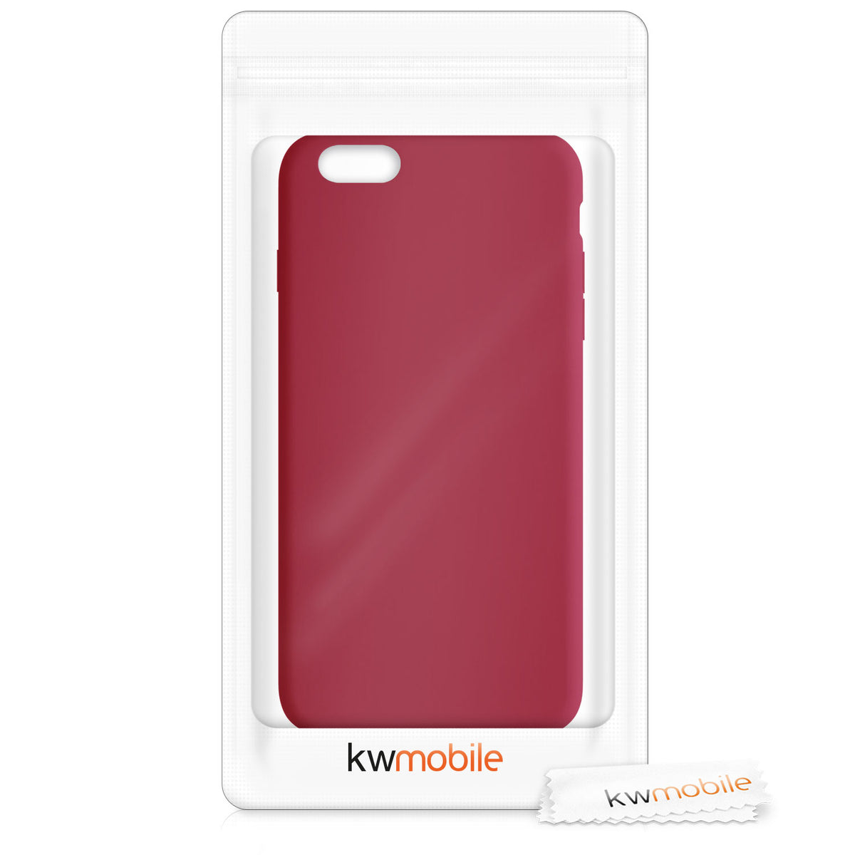 kwmobile Phone Case for Apple iPhone 6 Plus / 6S Plus Case - Silicone Case - Wireless Charging - Protective Cover