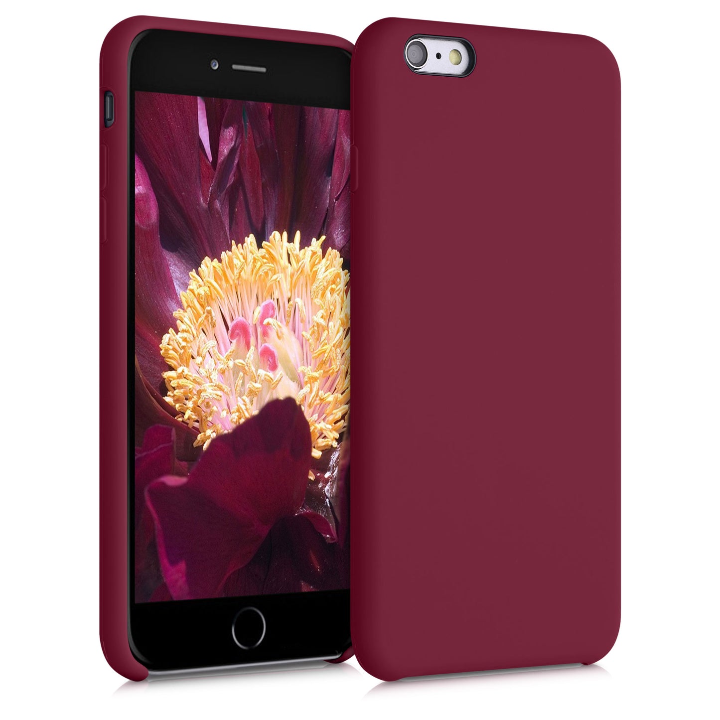 kwmobile Phone Case for Apple iPhone 6 Plus / 6S Plus Case - Silicone Case - Wireless Charging - Protective Cover