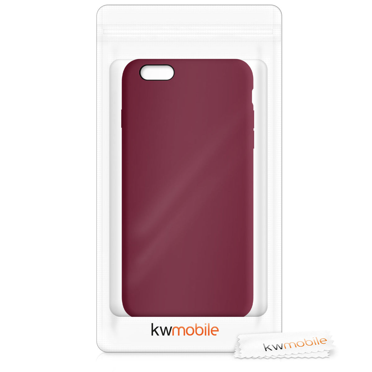 kwmobile Phone Case for Apple iPhone 6 Plus / 6S Plus Case - Silicone Case - Wireless Charging - Protective Cover