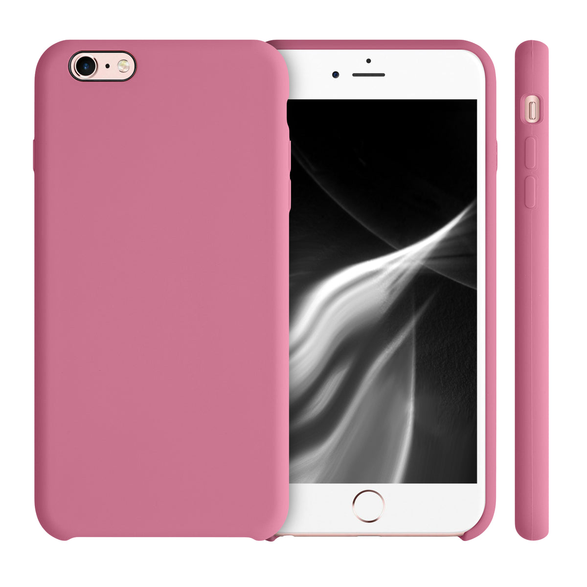 kwmobile Phone Case for Apple iPhone 6 Plus / 6S Plus Case - Silicone Case - Wireless Charging - Protective Cover
