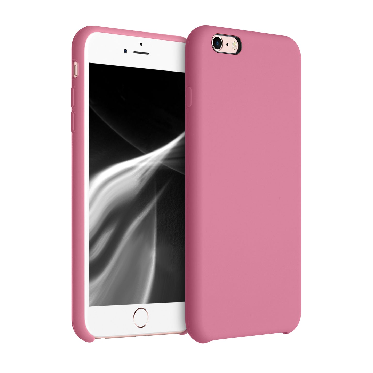 kwmobile Phone Case for Apple iPhone 6 Plus / 6S Plus Case - Silicone Case - Wireless Charging - Protective Cover