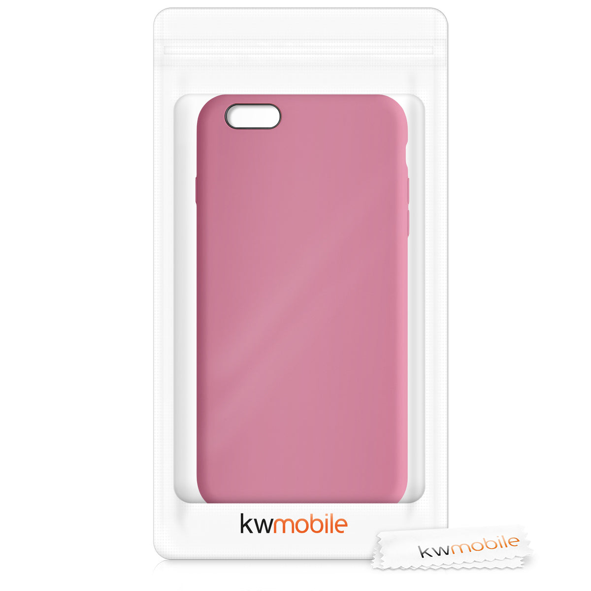 kwmobile Phone Case for Apple iPhone 6 Plus / 6S Plus Case - Silicone Case - Wireless Charging - Protective Cover