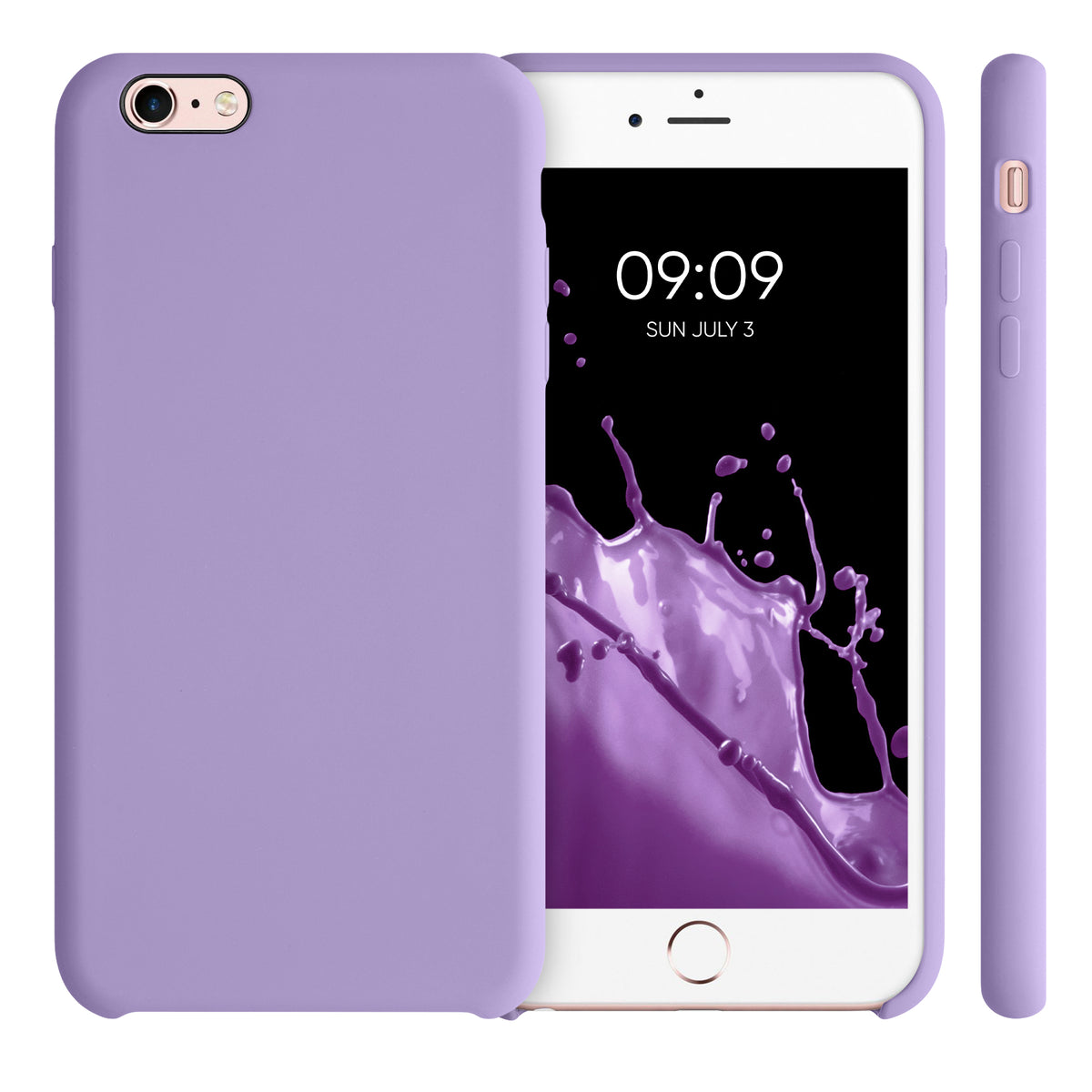 kwmobile Phone Case for Apple iPhone 6 Plus / 6S Plus Case - Silicone Case - Wireless Charging - Protective Cover