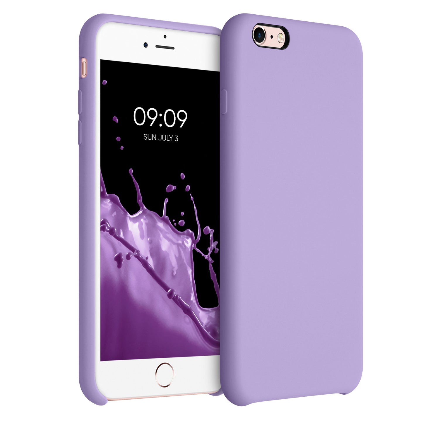 kwmobile Phone Case for Apple iPhone 6 Plus / 6S Plus Case - Silicone Case - Wireless Charging - Protective Cover