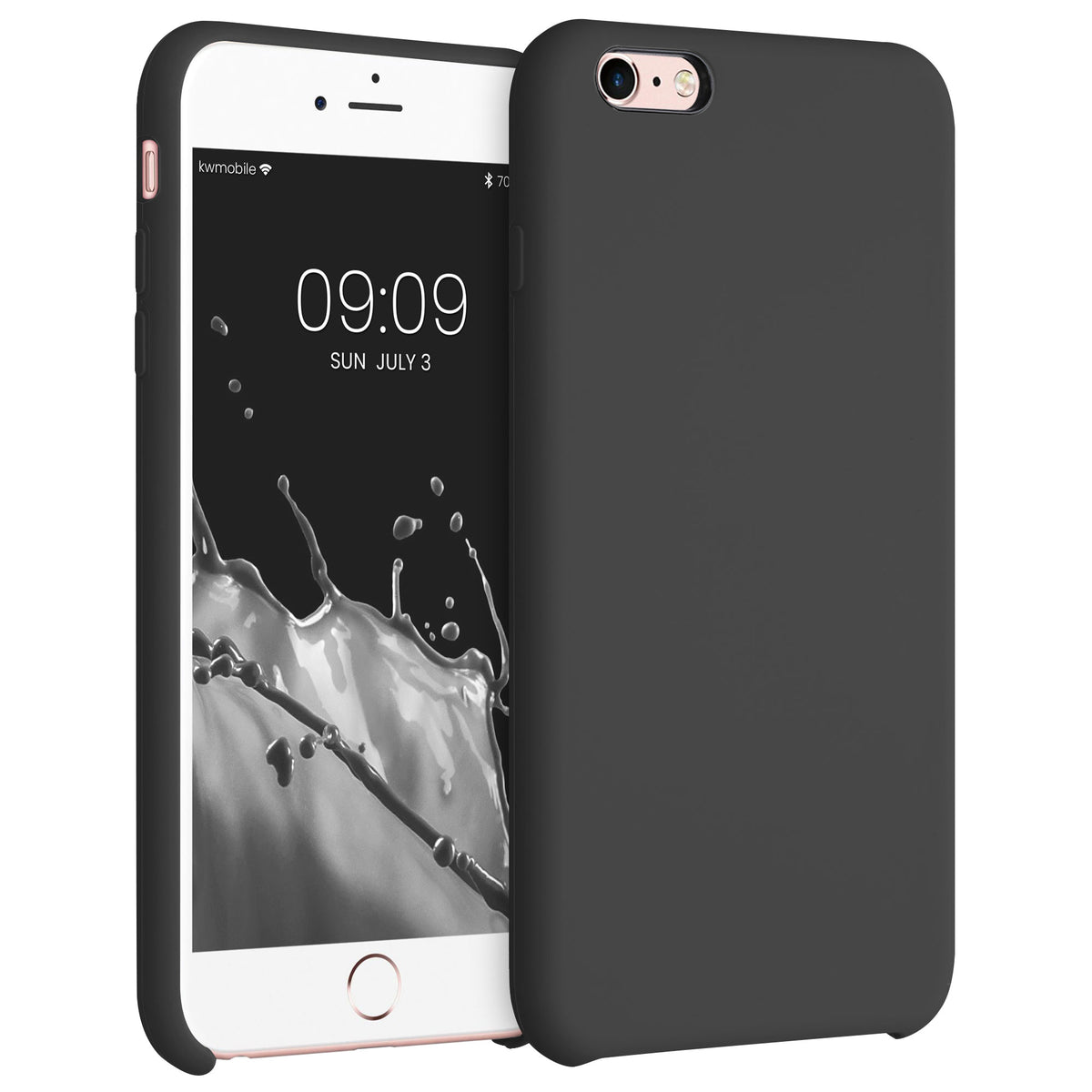 kwmobile Phone Case for Apple iPhone 6 Plus / 6S Plus Case - Silicone Case - Wireless Charging - Protective Cover