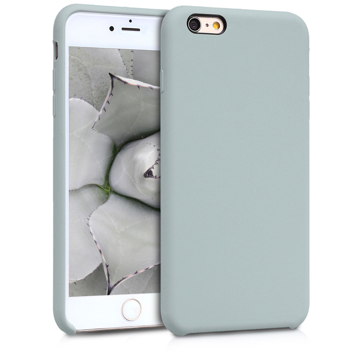 kwmobile Phone Case for Apple iPhone 6 Plus / 6S Plus Case - Silicone Case - Wireless Charging - Protective Cover