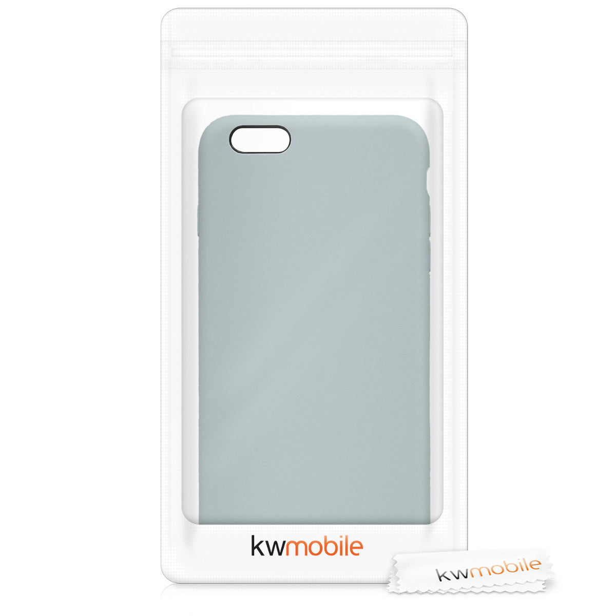 kwmobile Phone Case for Apple iPhone 6 Plus / 6S Plus Case - Silicone Case - Wireless Charging - Protective Cover