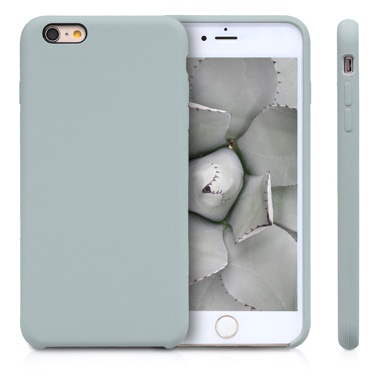 kwmobile Phone Case for Apple iPhone 6 Plus / 6S Plus Case - Silicone Case - Wireless Charging - Protective Cover
