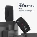 kwmobile Car Key Case compatible with Ford 3-Button Flip Key Car Key