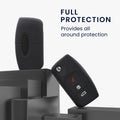 kwmobile Car Key Case compatible with Ford 3-Button Flip Key Car Key