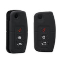 kwmobile Car Key Case compatible with Ford 3-Button Flip Key Car Key
