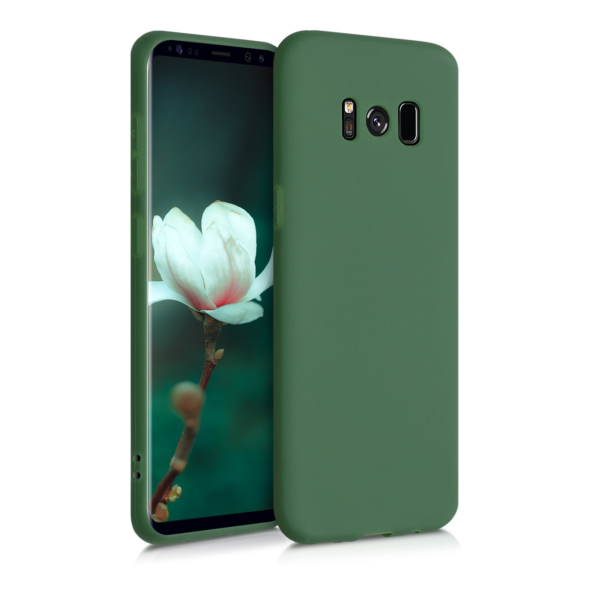 Samsung Galaxy S8 Phone Case Dark Green Silicone