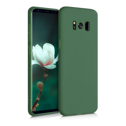 Samsung Galaxy S8 Phone Case Dark Green Silicone