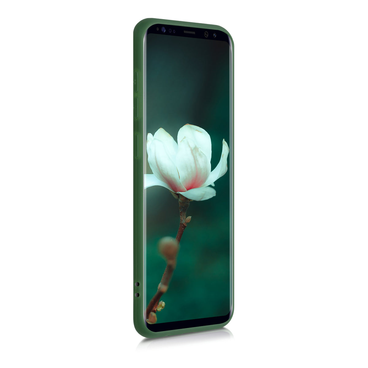 Samsung Galaxy S8 Phone Case Dark Green Silicone