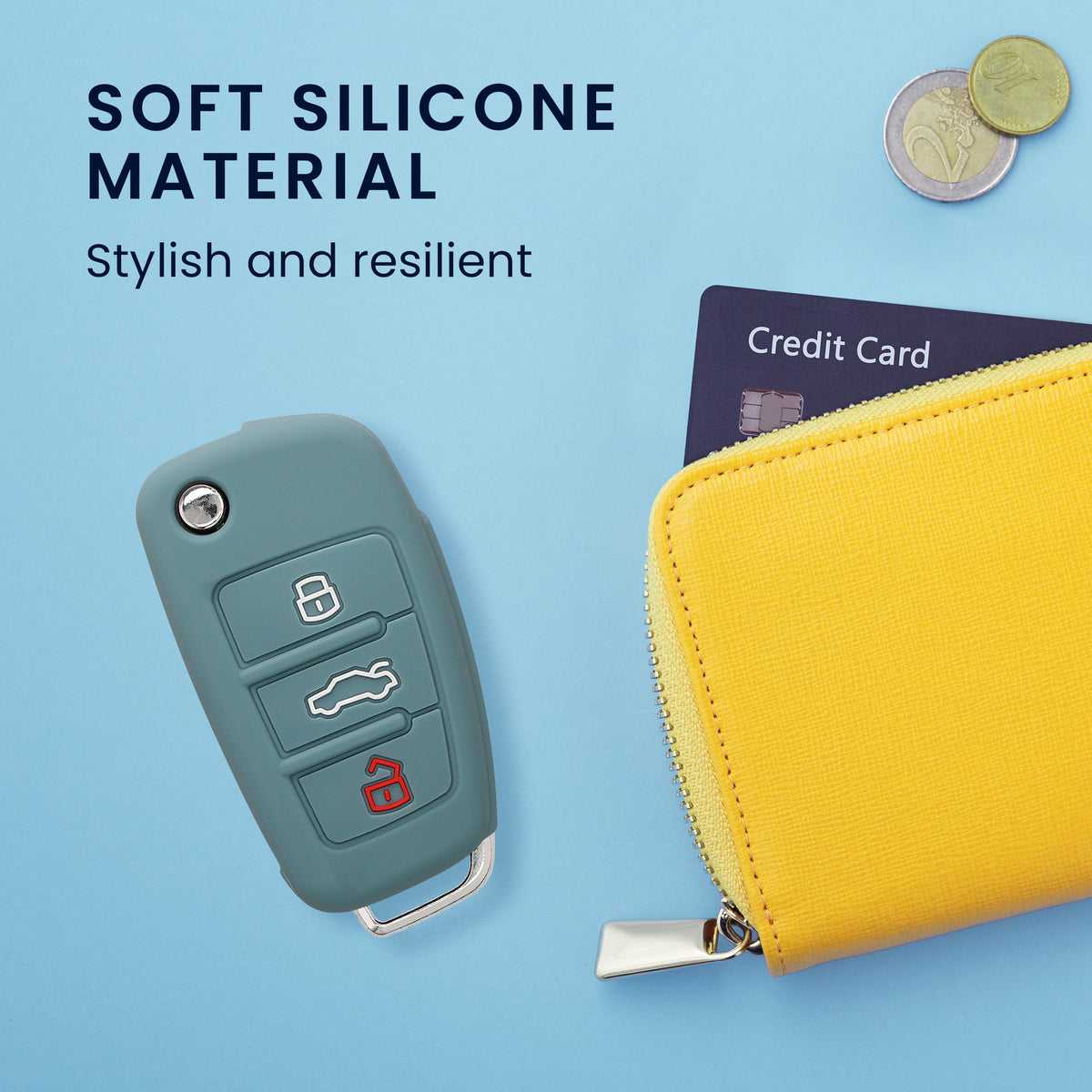 Silicone Case compatible with Audi Car Key