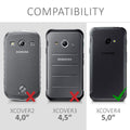 Faux Leather Case compatible with Samsung Galaxy Xcover 4 / 4S