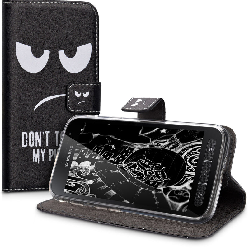 Faux Leather Case compatible with Samsung Galaxy Xcover 4 / 4S