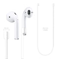 kwmobile Halteband kompatibel mit Apple Airpods Headphones - Kopfhörer Halter Band Strap - Weiß - Sonstiges
