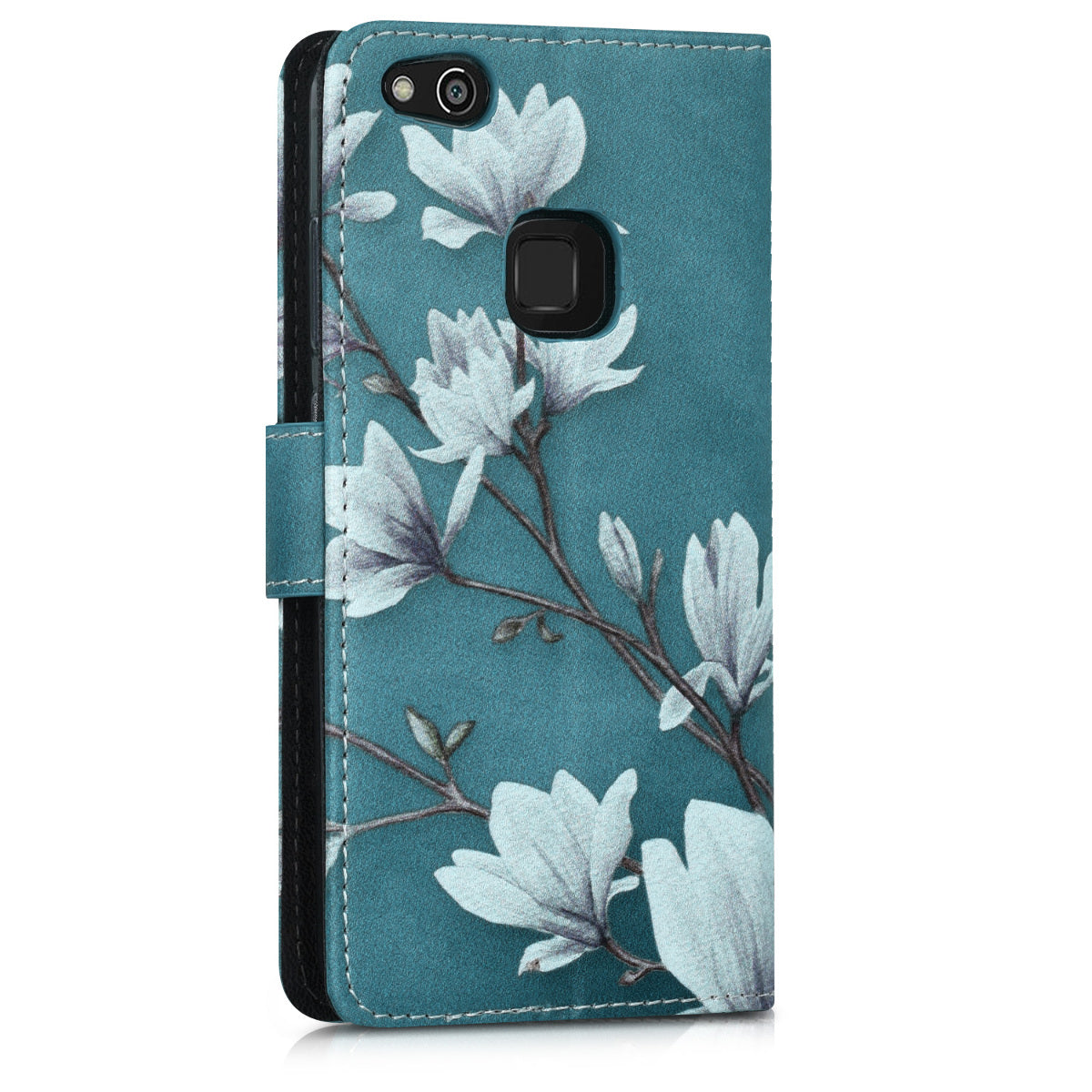 kwmobile Wallet Case Compatible with Huawei P10 Lite - Cover with Stand and Card Slots