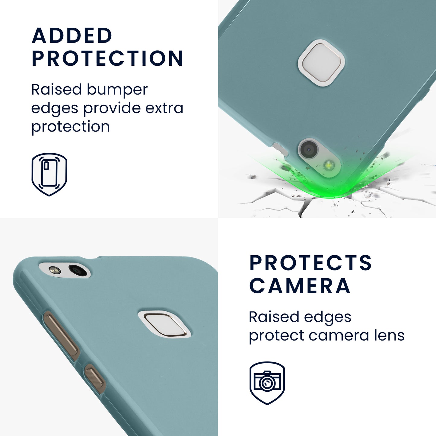 kwmobile Phone Case for Huawei P10 Lite - Wireless Charging - Protective Cover