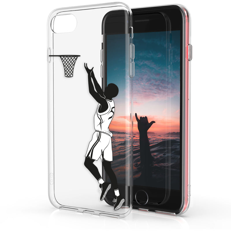 kwmobile Case Compatible with Apple iPhone SE (2022) / iPhone SE (2020) / iPhone 8 / iPhone 7 - Silicone Transparent Cover