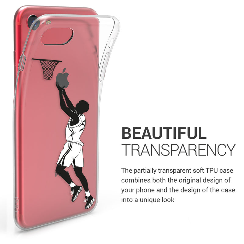 kwmobile Case Compatible with Apple iPhone SE (2022) / iPhone SE (2020) / iPhone 8 / iPhone 7 - Silicone Transparent Cover
