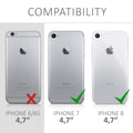kwmobile Case Compatible with Apple iPhone SE (2022) / iPhone SE (2020) / iPhone 8 / iPhone 7 - Silicone Transparent Cover