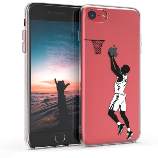 kwmobile Case Compatible with Apple iPhone SE (2022) / iPhone SE (2020) / iPhone 8 / iPhone 7 - Silicone Transparent Cover