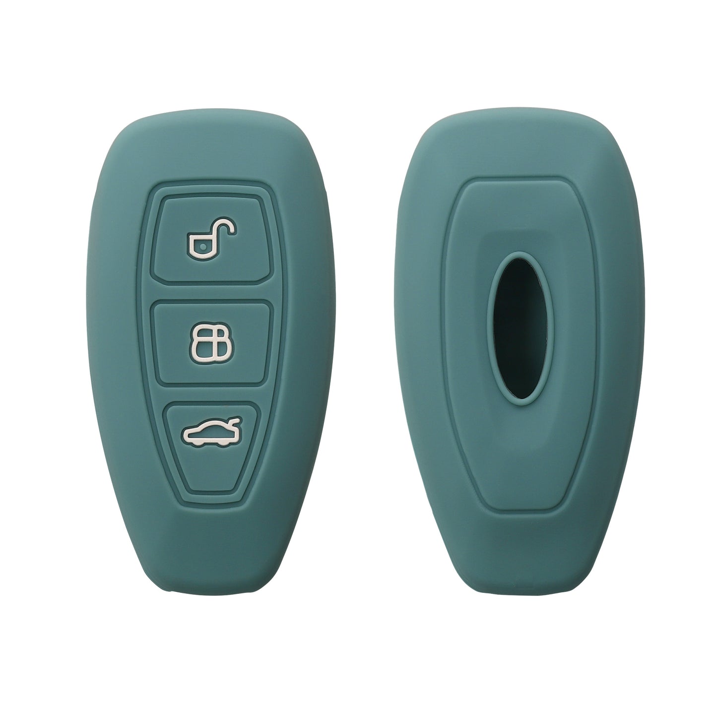 kwmobile Car Key Cover Compatible with Ford 3-Button Car Key Keyless Go