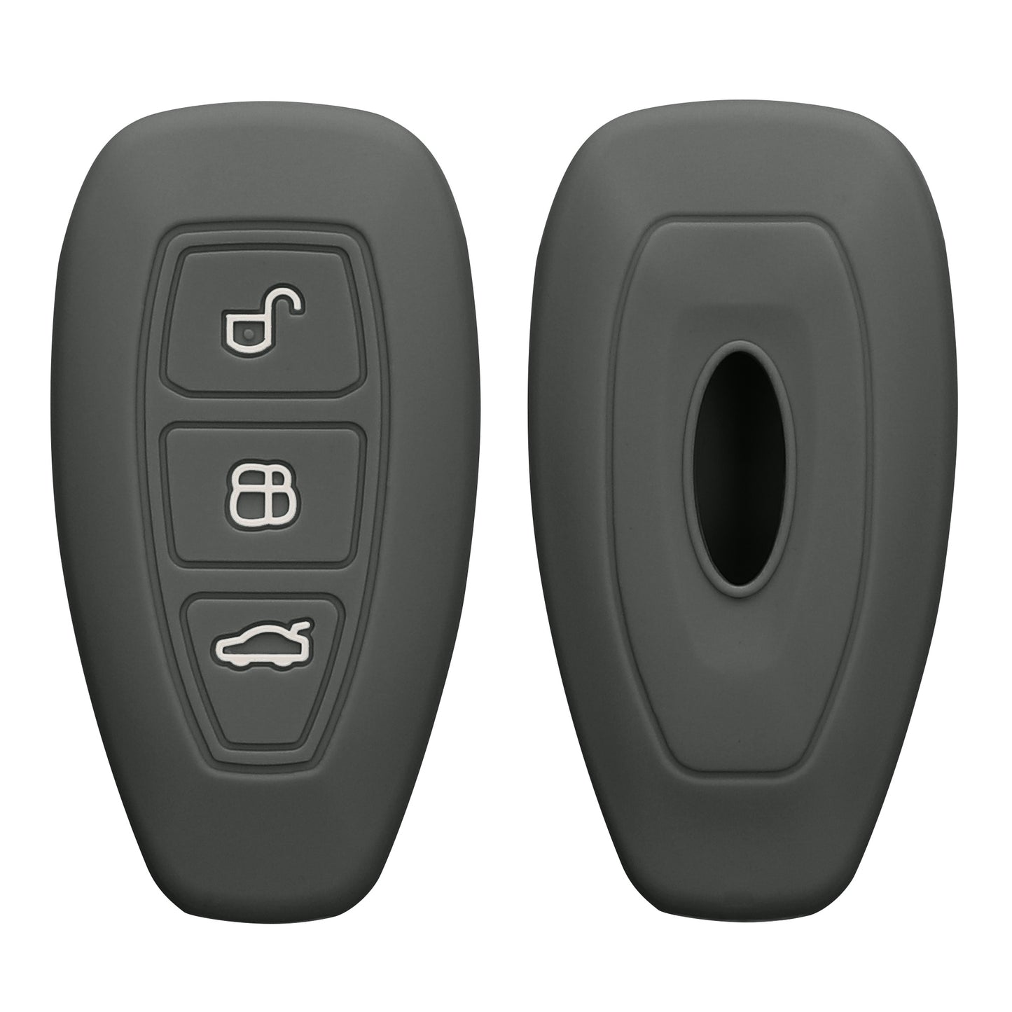 kwmobile Car Key Cover Compatible with Ford 3-Button Car Key Keyless Go