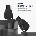 kwmobile Car Key Cover compatible with Mercedes Benz 2-3 Button Car Key - Key Cover
