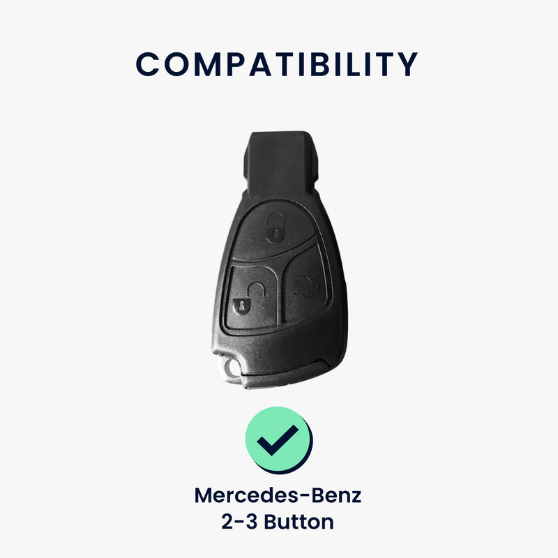 kwmobile Car Key Cover compatible with Mercedes Benz 2-3 Button Car Key - Key Cover