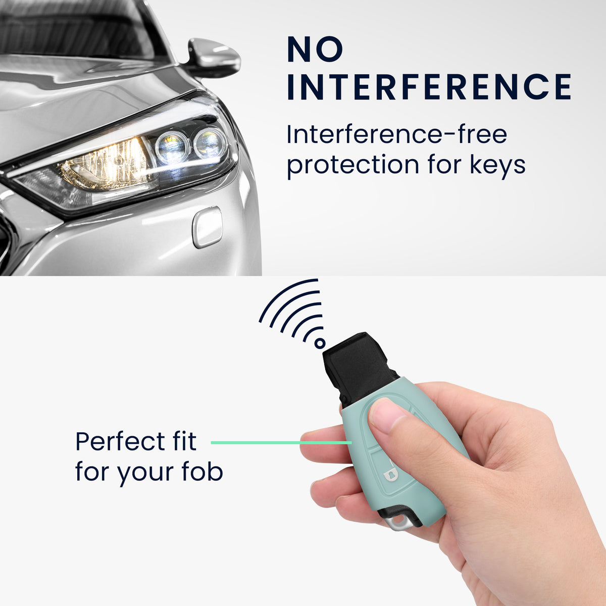 kwmobile Car Key Cover compatible with Mercedes Benz 2-3 Button Car Key - Key Cover