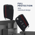 kwmobile Car Key Protection Case compatible with VW Golf 7 MK7 3-Button Car Key Cover