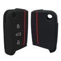 kwmobile Car Key Protection Case compatible with VW Golf 7 MK7 3-Button Car Key Cover