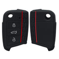 kwmobile Car Key Protection Case compatible with VW Golf 7 MK7 3-Button Car Key Cover