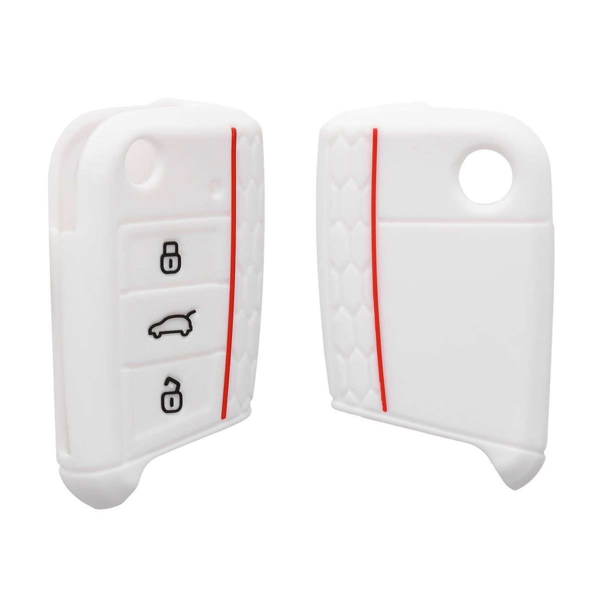 kwmobile Car Key Protection Case compatible with VW Golf 7 MK7 3-Button Car Key Cover