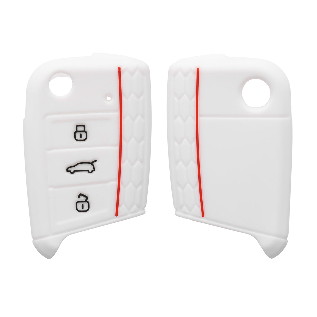 kwmobile Car Key Protection Case compatible with VW Golf 7 MK7 3-Button Car Key Cover
