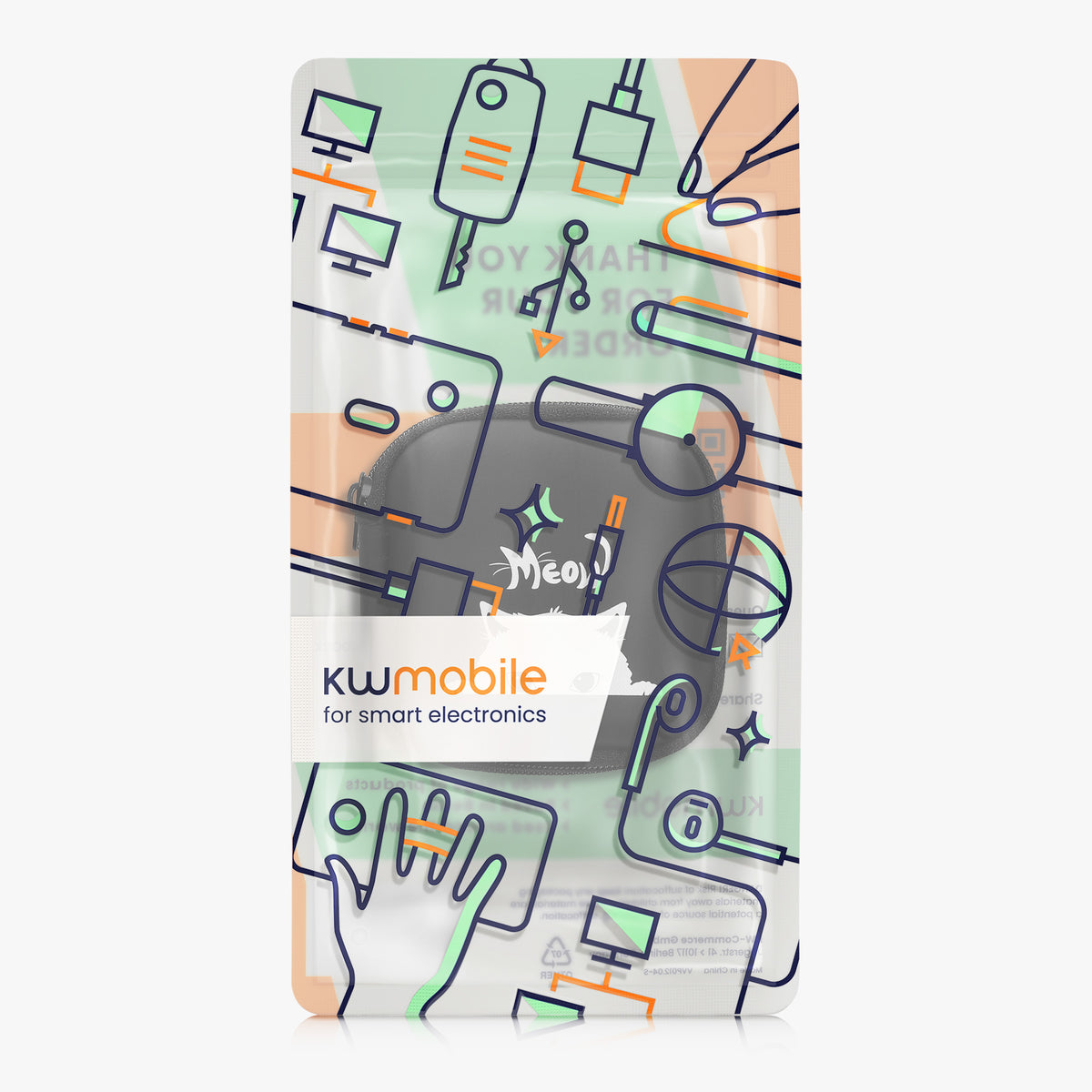 kwmobile In-Ear Headphone Case - In-Ear Headphones Protective Case - Earphones Pouch Cover for Headphones